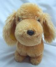 VINTAGE Dakin 1978 CUTE TAN PUPPY DOG 7&quot; Plush Stuffed Animal Toy 1970&#39;s - £23.74 GBP