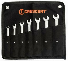 Crescent CCWSRMM7 Polish Chrome 12-Point Combination Wrench Set 6 to 13 mm - $29.99