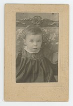 Antique ID&#39;d CDV Circa 1900s Adorable Little Boy Named Kenneth Matthews - £7.46 GBP