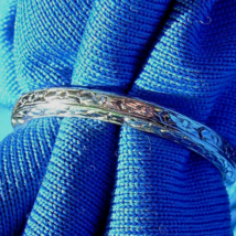 Art Deco Wedding Band 18k White Gold Antique Peacock Anniversary Ring Size 6.5 - $1,610.25