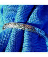 Art Deco Wedding Band 18k White Gold Antique Peacock Anniversary Ring Si... - $30,349.00 MXN