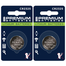 Premium Batteries Renata CR2325 3V Child Safe Lithium Coin Cell (2 Count) - £15.01 GBP