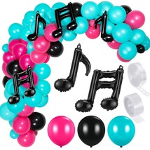 141 Pieces Music Birthday Party Decorations Includes Black Red Blue Musical Ball - £15.61 GBP