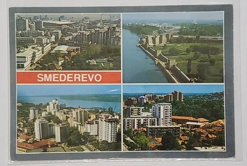 Postcard Smederevo Serbia Collage Points of Interest Posted 1988 Writing - $5.75