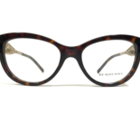 Burberry Eyeglasses Frames B2210 3002 Brown Tortoise Gold Cat Eye 51-17-140 - £104.08 GBP