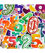48 PCS Children Funny Numbers Sticker Pack, Animals with Numbers Cartoon... - £10.79 GBP