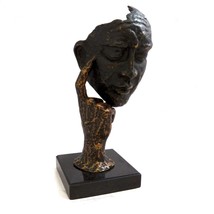 Bey-Berk 12H in. Thinking Man Sculpture - £126.67 GBP