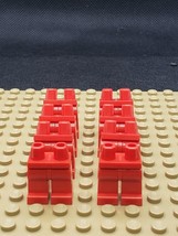 LEGO LOT OF 8 RED LEG PIECES MINIFIGURE BODY PARTS 1603/15 - £4.81 GBP