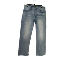 BKE Buckle Mens Size 31 S Jeans Bootleg Jake Light Wash Denim Whiskering - £23.29 GBP