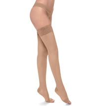 Stockings Support 140 Den Toe Open Compression Mmhg 18/21 SILCA 3187 - $16.97