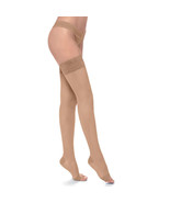 Support Stockings 140 Den Open Toe Graduated Compression Silca Tights - $351.40 MXN