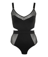 Topshop Black neoprene body Suits US Sz 8 Black - $36.01 CAD