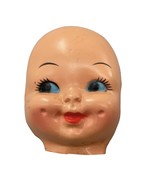 Kitschy Plastic Baby Face Blue Side Eyes Dimples Vtg Doll Part DIY Craft... - $178.59 MXN