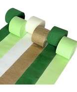 Crepe Paper Streamers Party Decorations - 6 Rolls Mix Green Party Stream... - $19.99