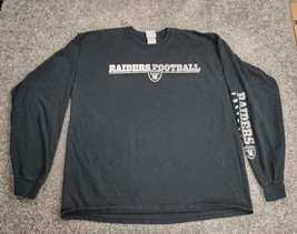 Oakland Raiders Shirt Men X-Large Black Pullover NFL Football Team Apparel - £14.21 GBP