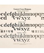 Lower Case Roman Font Example 1899 Victorian Craft Drawing Ephemera DWKK19 - $27.10 CAD