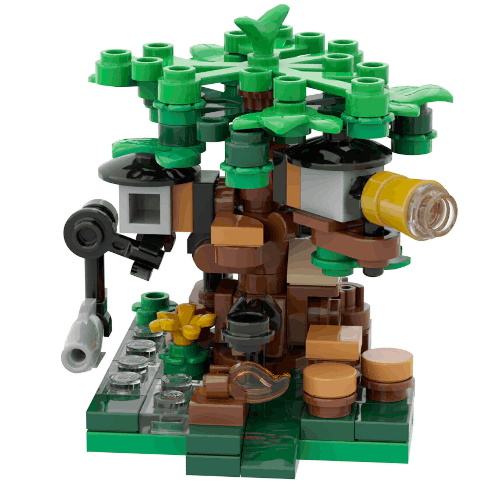 Micro Tree House Set Model for Collection - $9.77