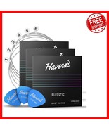 Durable Nickel Electric Guitar Strings with Picks - Quality Sound 6 Stri... - $660.61 MXN