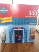 Multi 300 Garland Lights Indoor/outdoor 18 Ft. Green Wire - £26.15 GBP