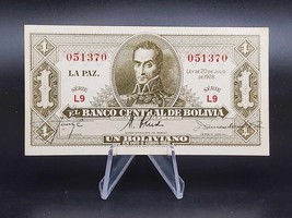 Bolivia Banknote 1 Boliviano 1928 P-119 UNC - £4.34 GBP