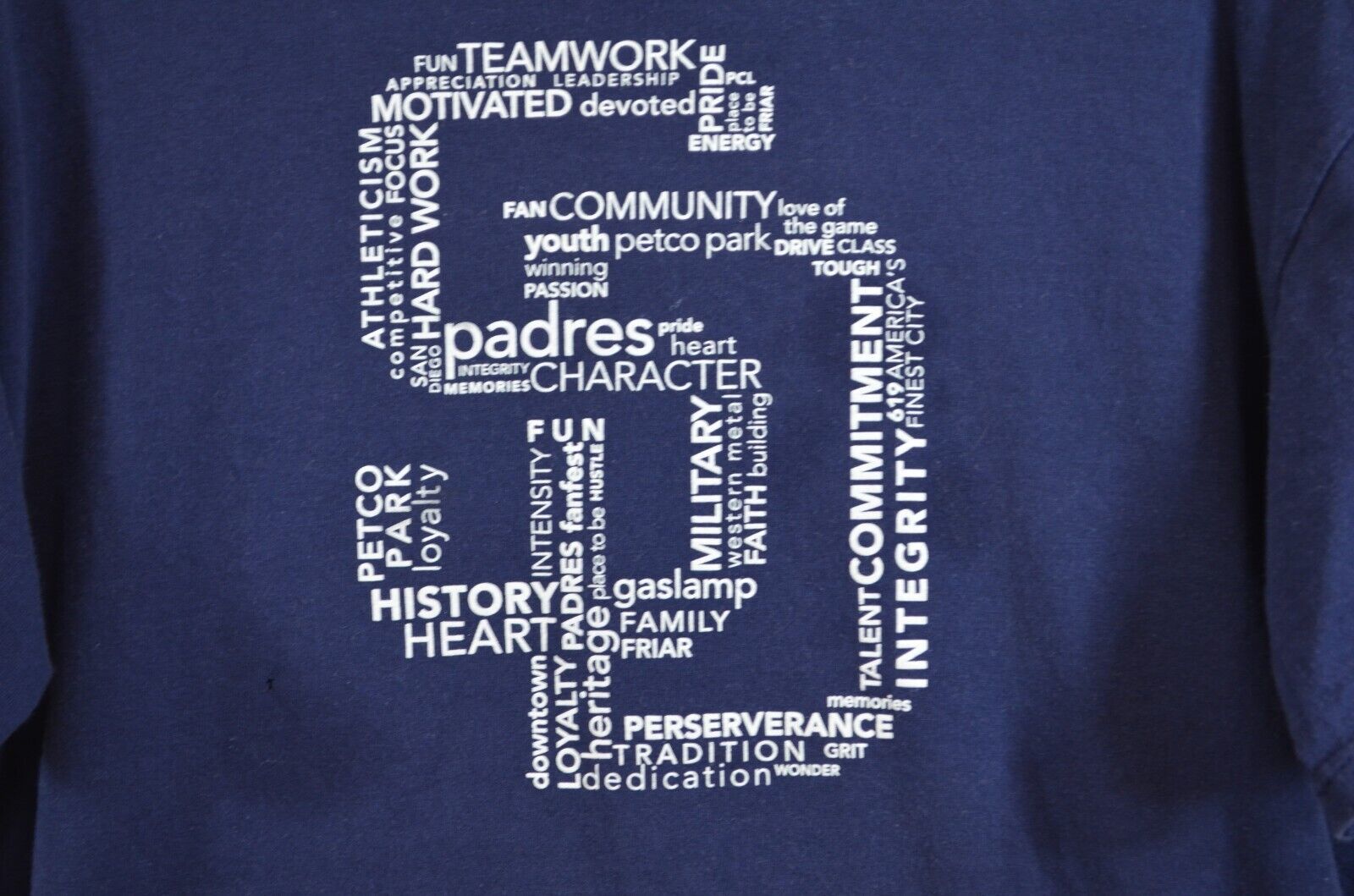 San Diego Padres MLB Baseball 2013 Schedule T-Shirt Men's XL Delta Cotton Navy  - £13.69 GBP