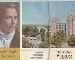 Temple Square in Salt Lake City Utah &amp; Joseph Smith&#39;s Testimony Booklets  - $17.82