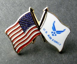 USAF Air Force Wings Small US Flag Combo Lapel Pin Badge 7/8 inch - £4.58 GBP
