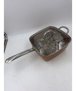 Copper Chef 9.5&quot; Square Pan with Glass Lid and Steam Rack - $23.03