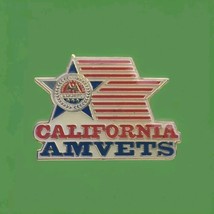 AMVETS California Pin USA Veterans Patriotic Star - $9.95