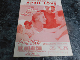 April Love  Pat Boone by Paul F Webster &amp; Sammy Fain - £2.35 GBP