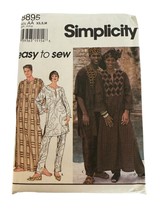 Simplicity Sewing Pattern 8895 Misses Mens Caftan Top Pants Hat Headwrap XS-M UC - £4.71 GBP