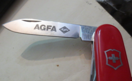 Victorinox Swiss Army Knife Swiss Officer Tools Blade Pocket Folding ad AGFA - $18.53