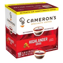 Cameron&#39;s Highlander Grog Coffee 18 to 144  Keurig K cups Pick Any Size - £14.81 GBP+