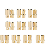 10Pairs Gold-Plated 8Mm Male Female Banana Plugs Bullet Connector for RC... - £13.51 GBP