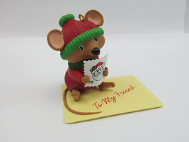 Hallmark Keepsake Ornament Handled With Care To My Friend Mouse 1999 - $6.34