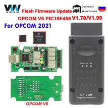 OPCOM V5 For Opel 2021 OP COM 1.70 flash firmware update Car Diagnostic Cable OP - £14.08 GBP+