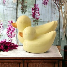 Ceramic Baby Duck Ducklings Figure Spring Easter Kitschy Handpainted Vintage  - £9.31 GBP