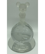 Disney Mickey Mouse Standing On Frosted Glass Globe Paperweight 5.5” Vin... - £14.59 GBP