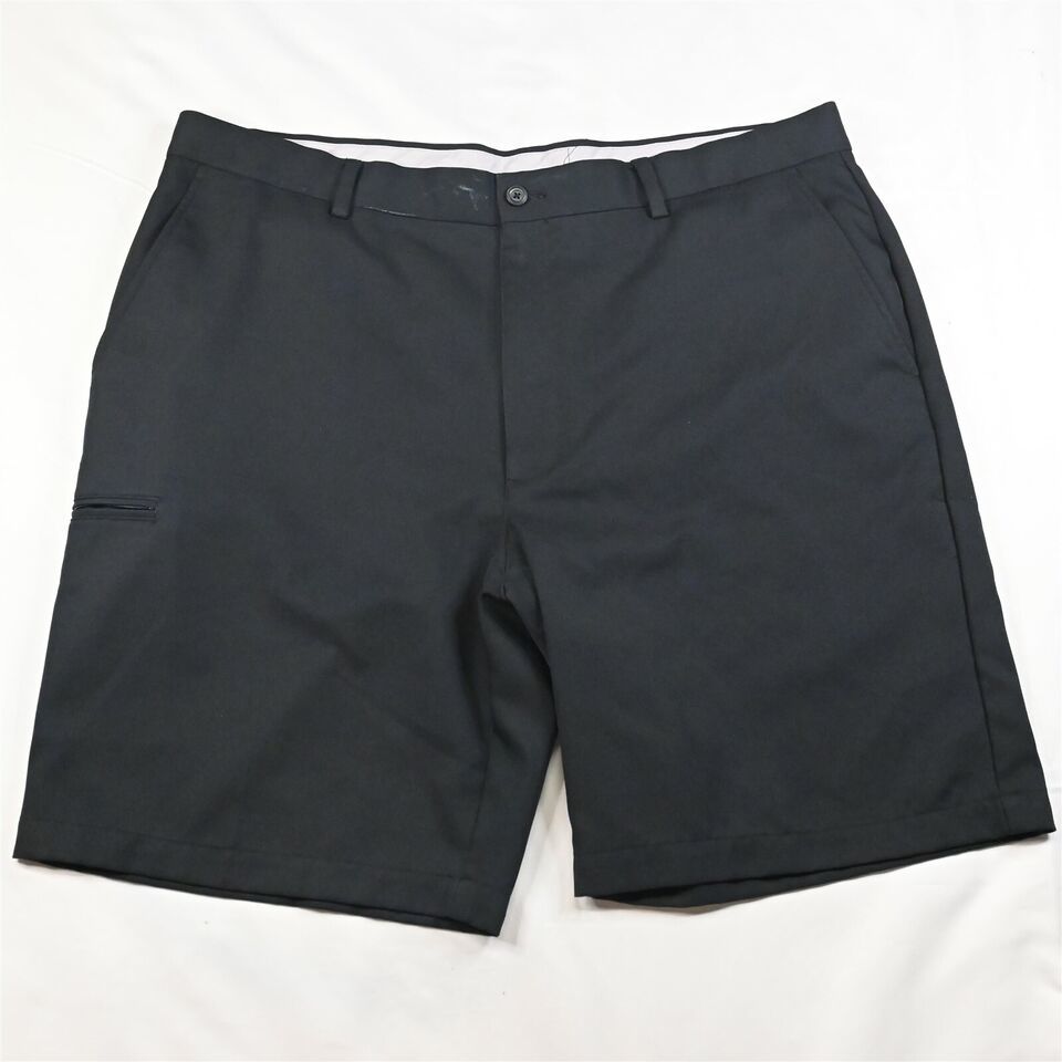 Primary image for PGA Tour 38 x 9" Black Tech Wicking Golf Zip Pocket Cargo Shorts