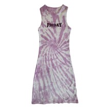 Barstool Sports SM Dress Tank Ribbed Stretch FRIDAY ENERGY Purple Chicks... - £10.71 GBP