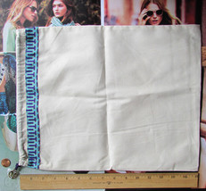 Tory Burch Fabric Drawstring Storage Bag TT Charm New - $14.85