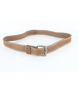 Vtg 70s 80s Levis Brass Buckle Leather Belt Waist Pants Belt Brown Boys ... - $60.86 CAD