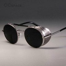 Smart Retro Round Metal Sunglasses Steampunk Men Women Brand Designer Gl... - £15.75 GBP