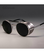 Smart Retro Round Metal Sunglasses Steampunk Men Women Brand Designer Gl... - $19.71