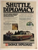 Vintage Dodge Diplomat 1977 Print Ad Advertisement PA4 - £5.44 GBP