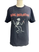 SOCIAL DISTORTION 2012 Tour Black T-Shirt Size Small - $460.16 MXN