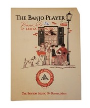 Vtg The Banjo-Player Leota Stillwell Piano Solo Sheet Music Boston Music Co 1932 - £14.87 GBP