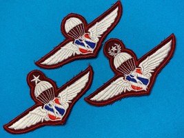 Thailand, Parachutist, Parawings, Police, Airborne, Cloth, Group Of 3, Variation - $20.00