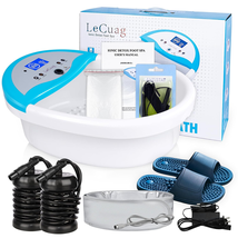 Ion Foot Spa Machine W Massage Slippers, Detox Foot Spa Machine Tub Negative Hyd - £188.48 GBP