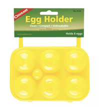 Coghlan&#39;s Camping Holder 6 Egg Hard Plastic Carrier W/ Free Coghlans Can... - £8.84 GBP